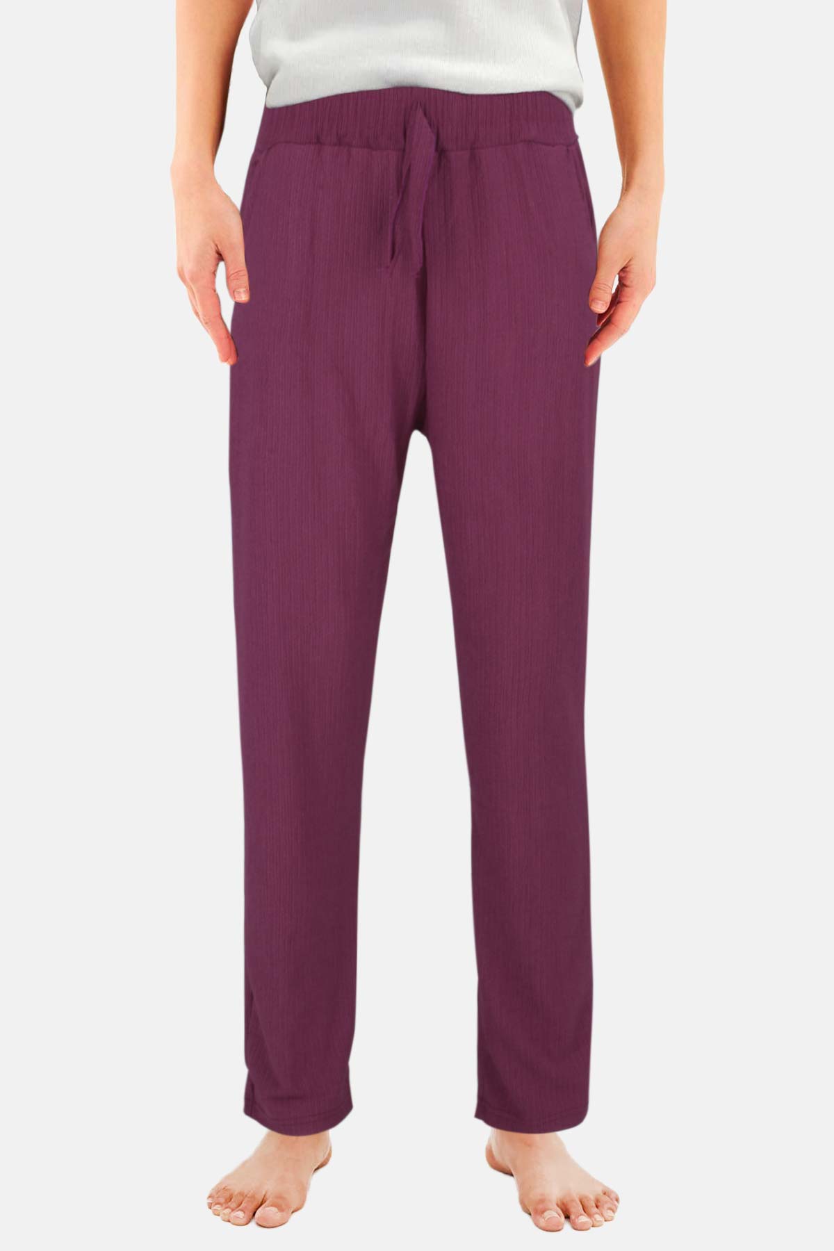 Capri Kadın Börüncük Tek Alt Pantolon - Siyah - Thumbnail