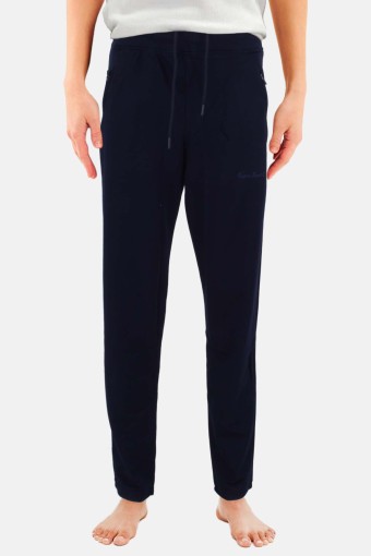 Capri - Capri Kadın İki İp Compact Fermuarlı Tek Alt Eşofman Büyük Beden - Lacivert