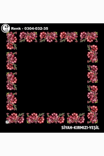 CENK YAZMA - Cenk Kadın Yazma Desen 032 Baskılı İthal 90x90 (1)