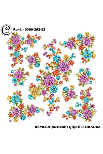 CENK YAZMA - Cenk Kadın Yazma Desen 252 Baskılı İthal 100x100 (1)