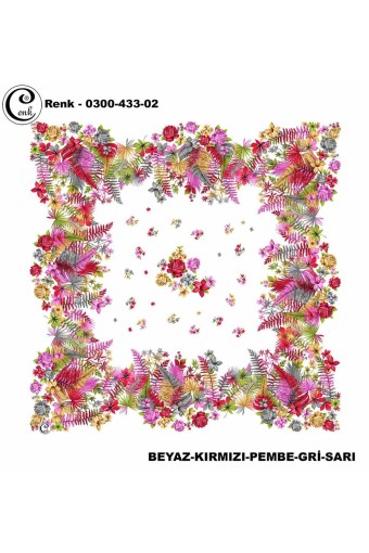 CENK YAZMA - Cenk Kadın Yazma Desen 433 Baskılı İthal 100x100 (1)