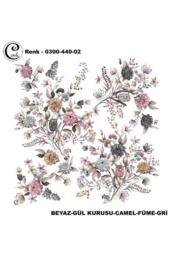 CENK YAZMA - Cenk Kadın Yazma Desen 440 Baskılı İthal 100x100 (1)