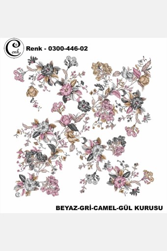 CENK YAZMA - Cenk Kadın Yazma Desen 446 Baskılı İthal 100x100 (1)