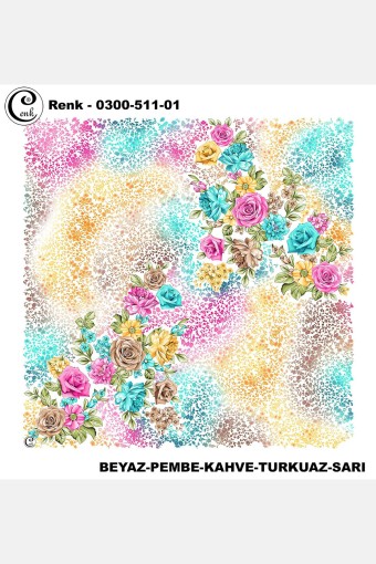 CENK YAZMA - Cenk Kadın Yazma Desen: 511 Baskılı İthal 100x100