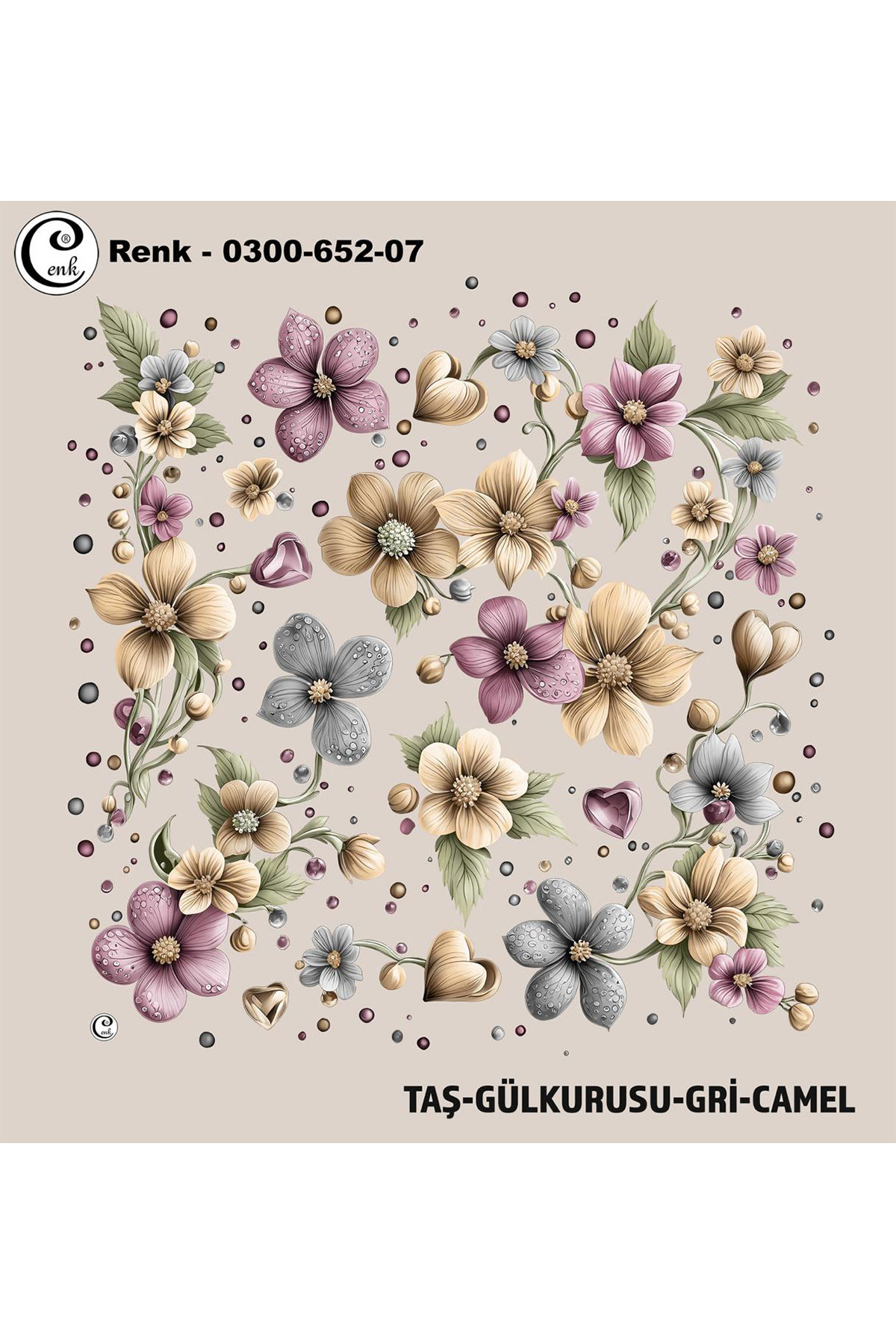 Cenk Kadın Yazma Desen 652 Baskılı İthal 100x100 - Thumbnail