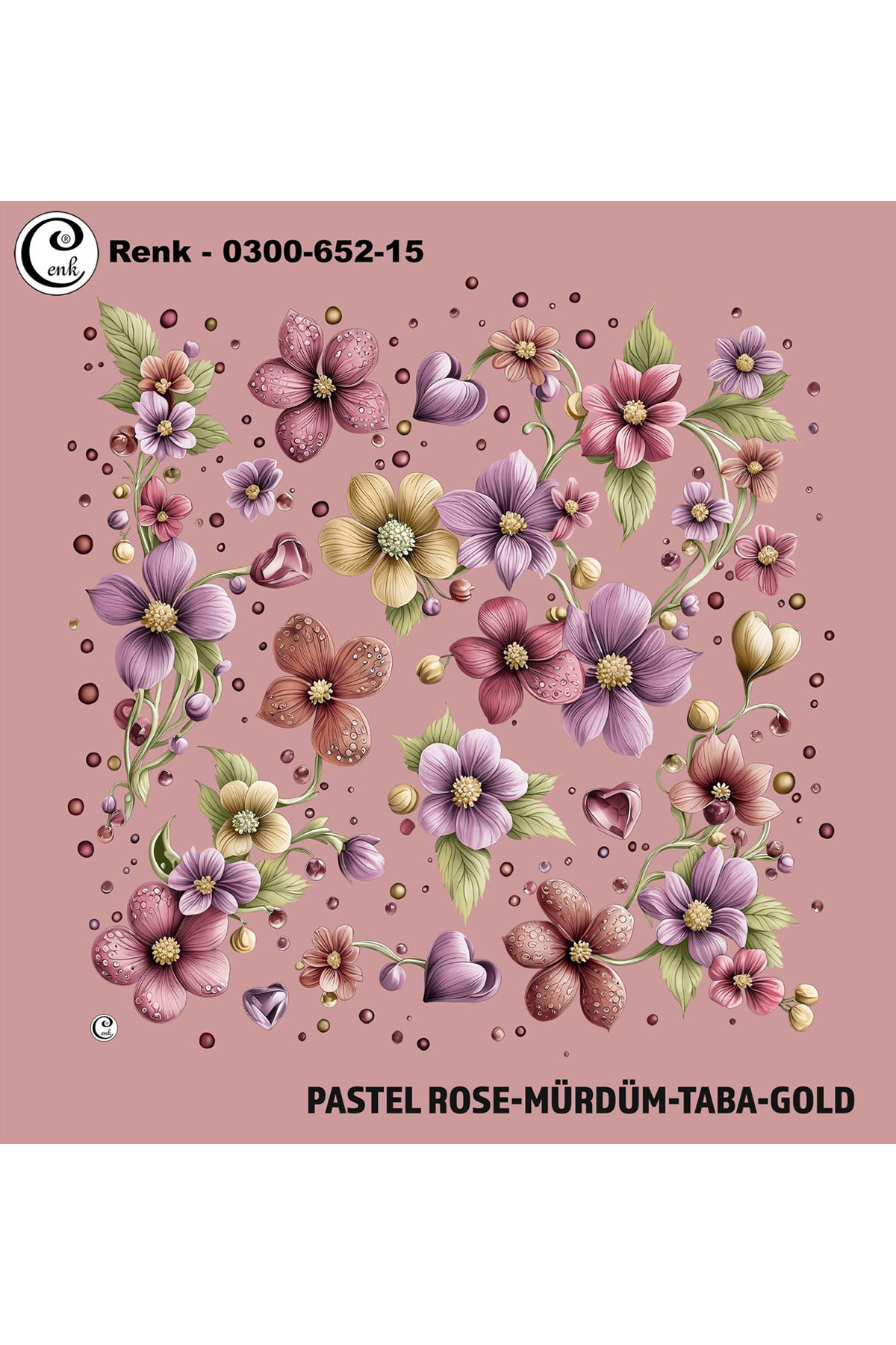 Cenk Kadın Yazma Desen 652 Baskılı İthal 100x100 - Thumbnail