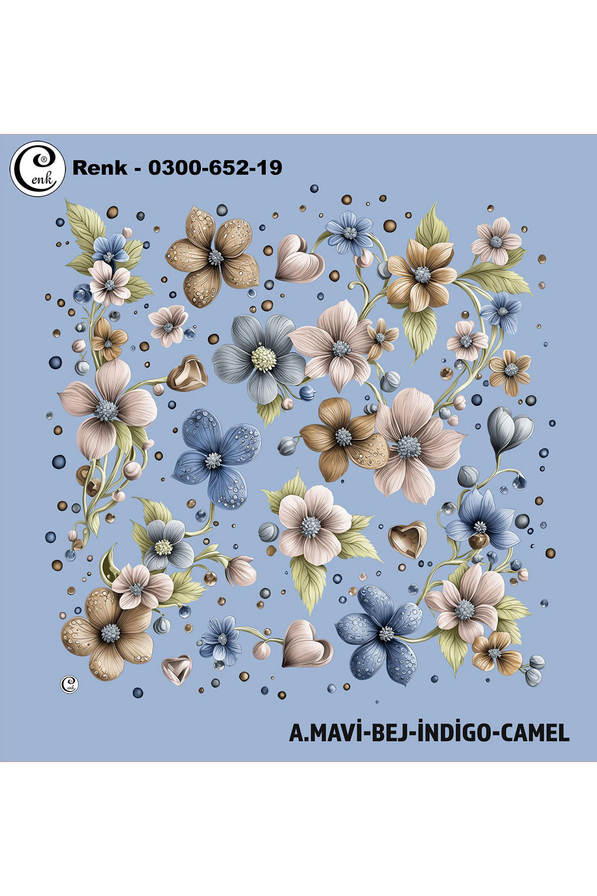 Cenk Kadın Yazma Desen 652 Baskılı İthal 100x100 - Thumbnail