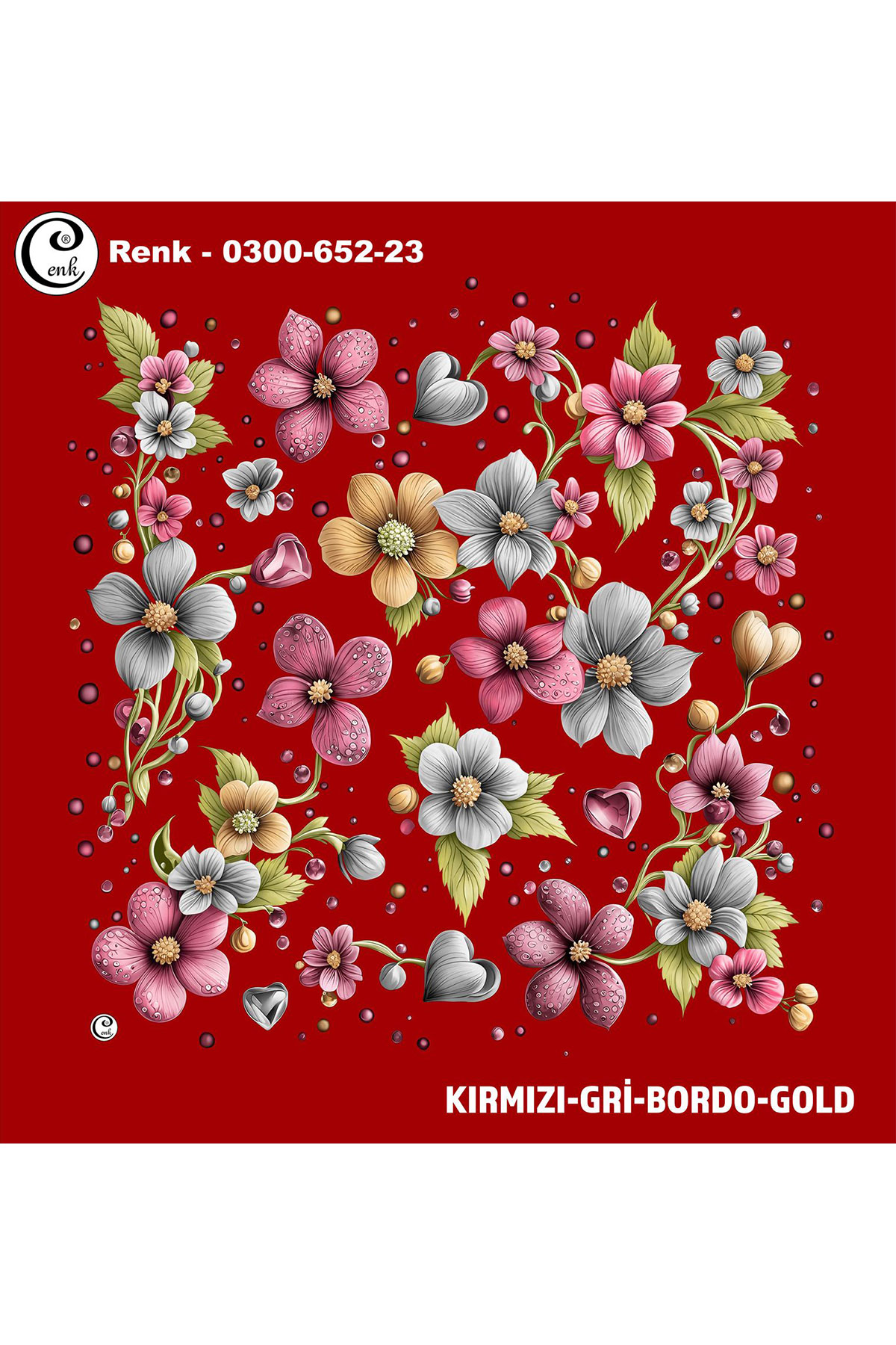 Cenk Kadın Yazma Desen 652 Baskılı İthal 100x100 - Thumbnail