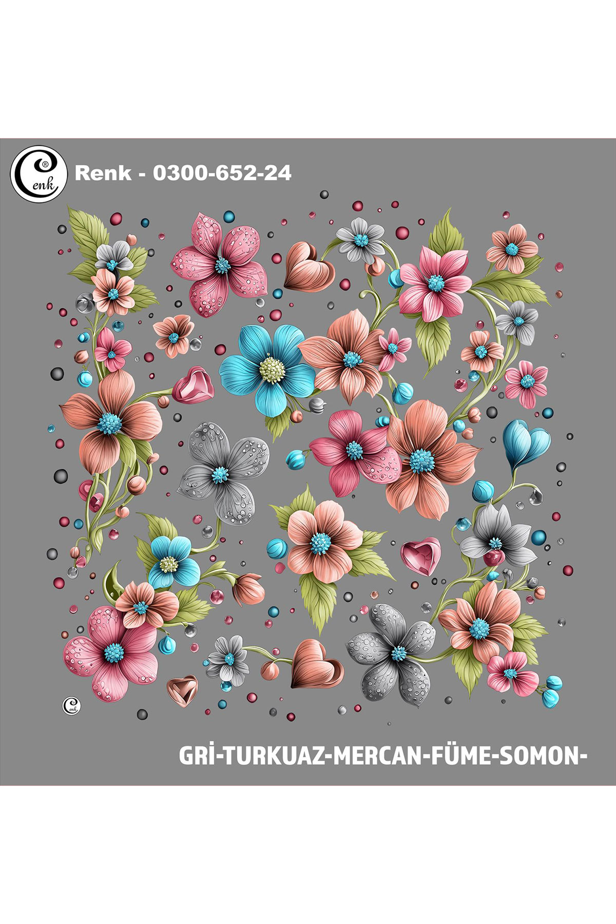 Cenk Kadın Yazma Desen 652 Baskılı İthal 100x100 - Thumbnail