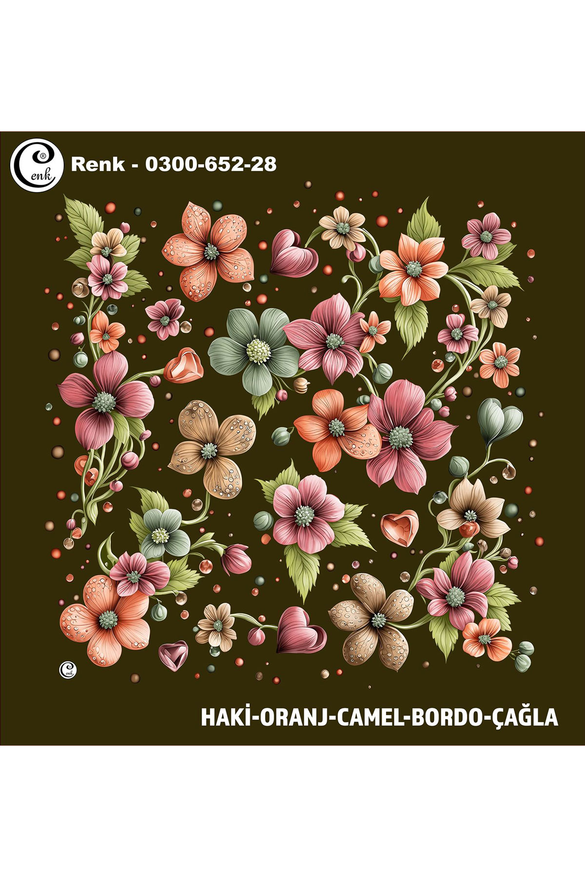 Cenk Kadın Yazma Desen 652 Baskılı İthal 100x100 - Thumbnail