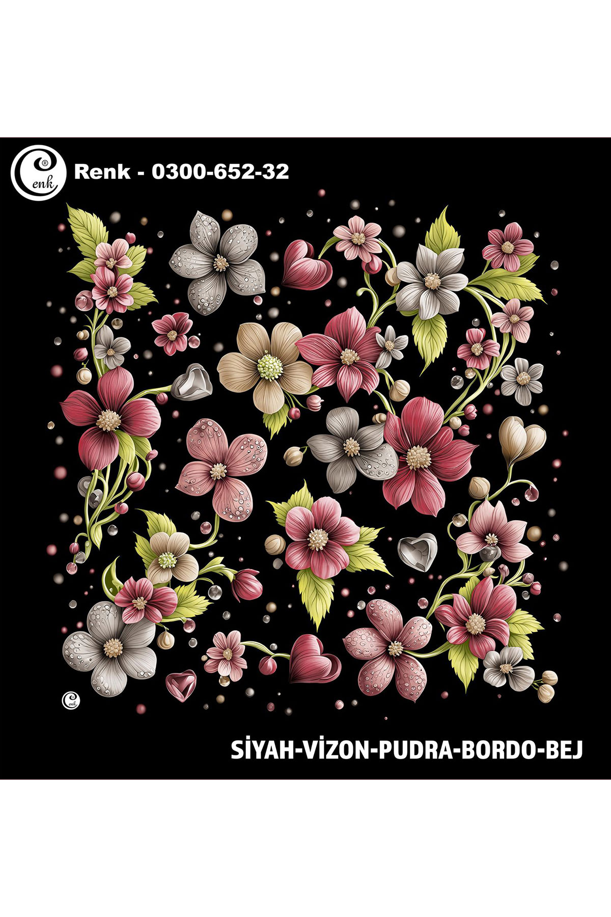 Cenk Kadın Yazma Desen 652 Baskılı İthal 100x100 - Thumbnail