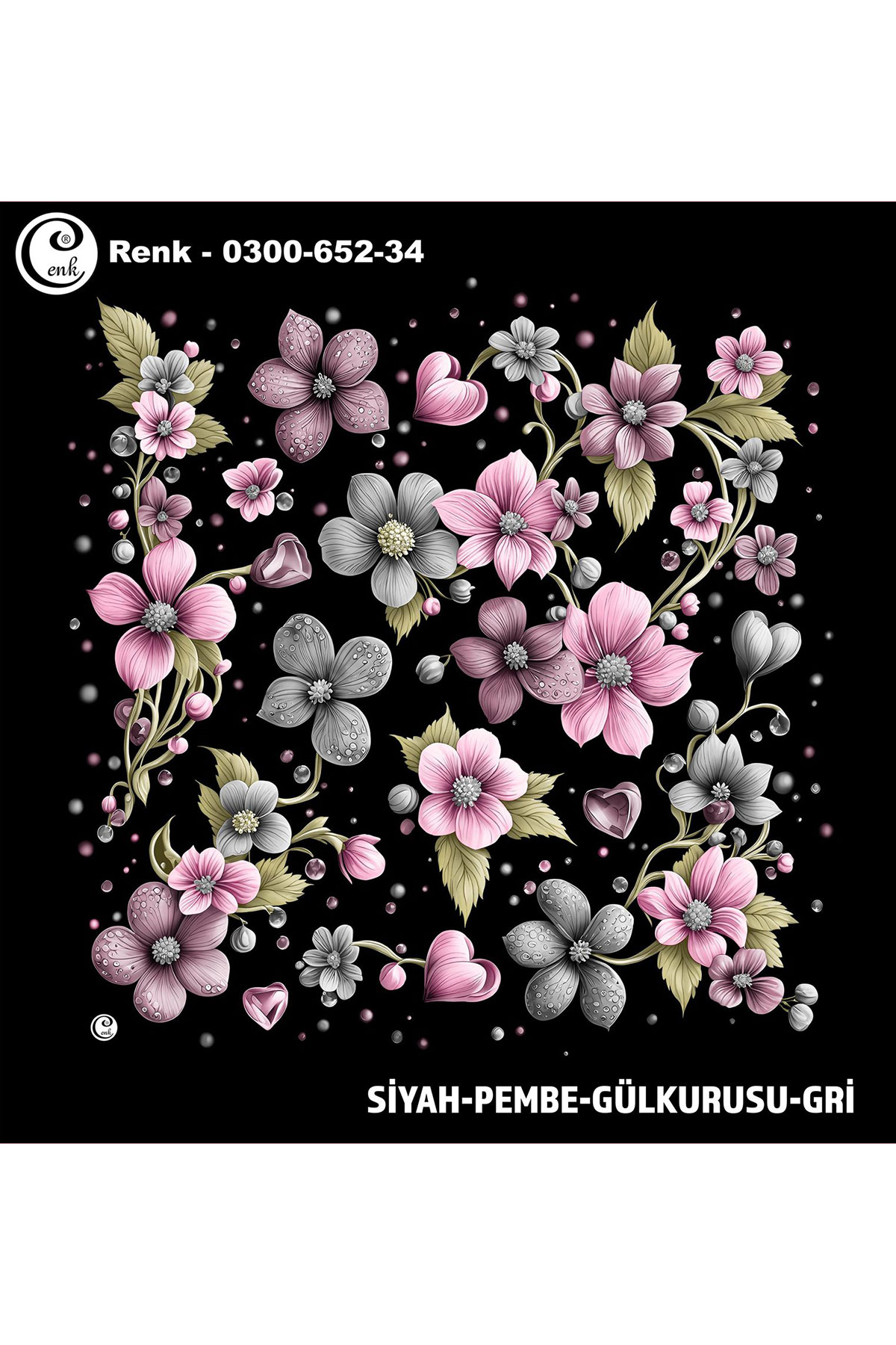 Cenk Kadın Yazma Desen 652 Baskılı İthal 100x100 - Thumbnail