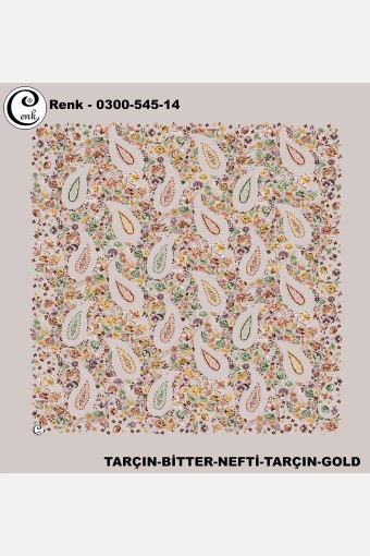 CENK YAZMA - Cenk Kadın Yazma Desen:545 Baskılı İthal 100x100 (1)