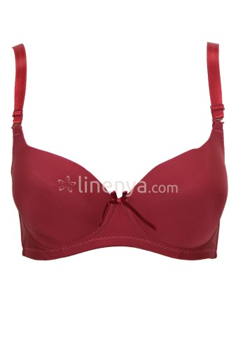 CLARA - Clara Kadın Balenli Sütyen - Bordo