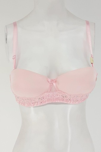 CLARA - Clara Kadın Destekli Straplez Sütyen Taşlı - Pembe
