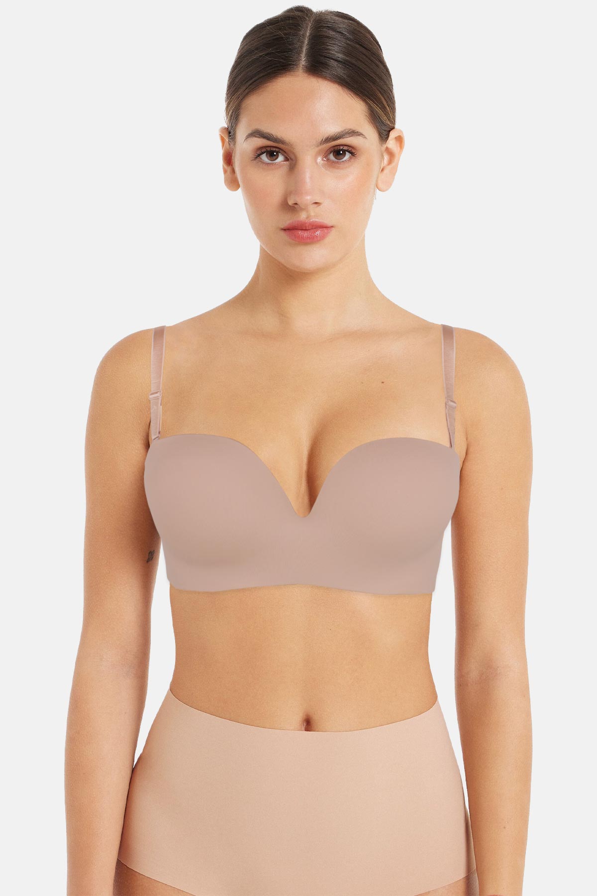 Clara Kadın Destekli Sütyen Duble Dolgulu Lüks - Krem - Thumbnail