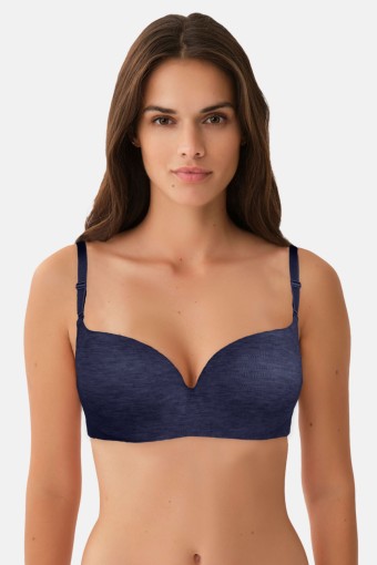 CLARA - Clara Kadın Desteksiz Sütyen C Kap Renkli Melanj - İndigo