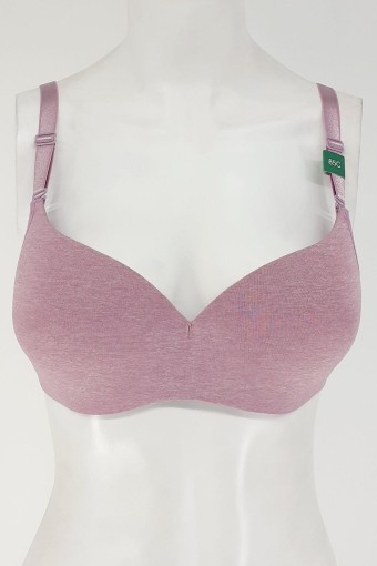 CLARA - Clara Kadın Desteksiz Sütyen C Kap Renkli Melanj - Lila