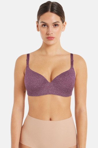 CLARA - Clara Kadın Desteksiz Sütyen C Kap Renkli Melanj - Lila (1)