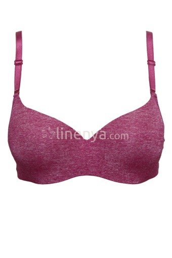 CLARA - Clara Kadın Desteksiz Sütyen C Kap Renkli Melanj - Vişne