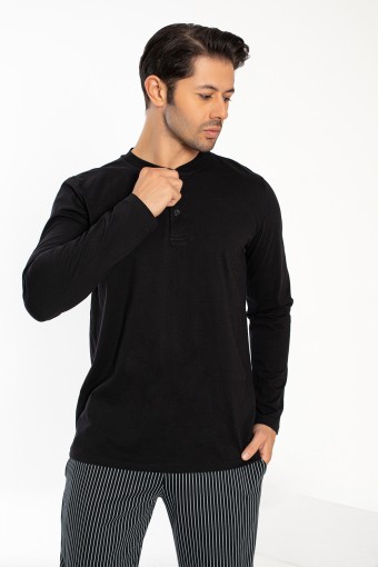 CONFEO - Confeo Erkek Suprem Patlı Uzun Kollu Pijama Takımı (1)