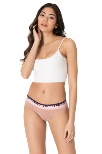 COTTON HİLL - Cotton Hill Kadın Bel Lastik Detaylı Slip Külot - Lacivert - M (1)