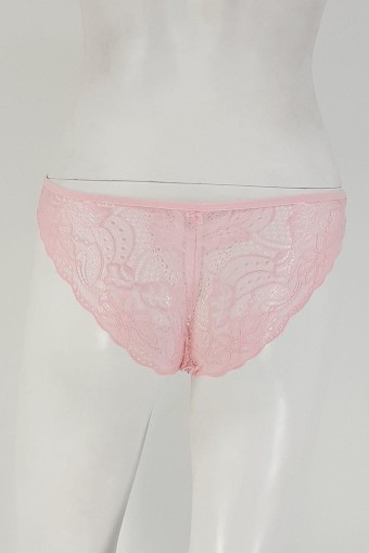 COTTON HİLL - Cotton Hill Kadın Dantel Slip Külot - Pembe (516) - L (1)