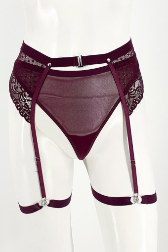 COTTON HİLL - Cotton Hill Kadın String Külot Jartiyerli