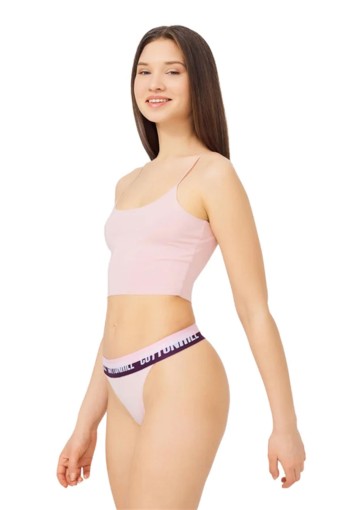 COTTON HİLL - Cotton Hill Kadın Tanga Külot Beli Lastikli