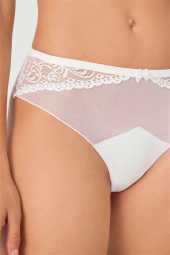 COTTON HİLL - Cotton Hill Kadın Tanga Külot Transparan Dantel İşlemeli (1)