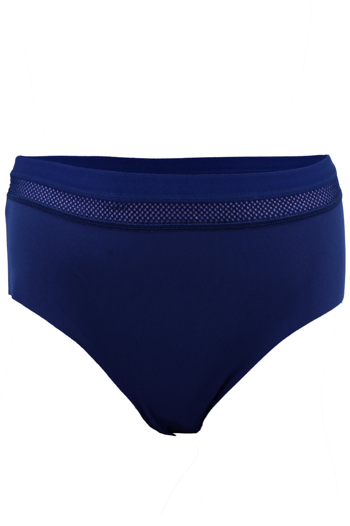 Cotton Hill Lazer Kesim Lastik Detaylı Büyük Beden Bikini Külot - Thumbnail