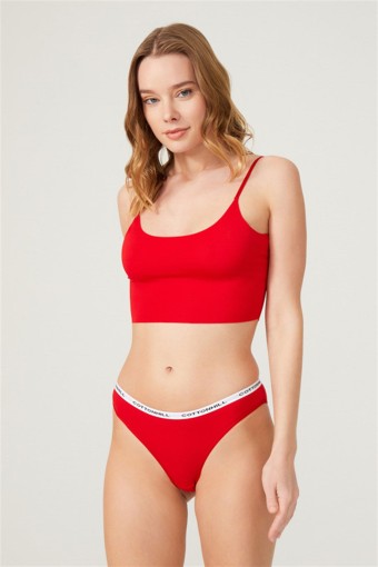 COTTON HİLL - Cottonhill Kadın Slip Külot - Kırmızı - L (1)