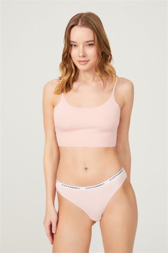 COTTON HİLL - Cottonhill Kadın Slip Külot - Pudra Pembe - S