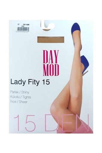 DAYMOD-KLASİK - Daymod Kadın İnce Külotlu Çorap Likralı Lady Fit 15 Denye Maksi (1)