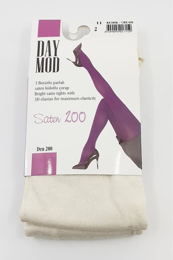DAYMOD-KLASİK - Daymod Kadın Külotlu Çorap Saten 200 Denye (1)