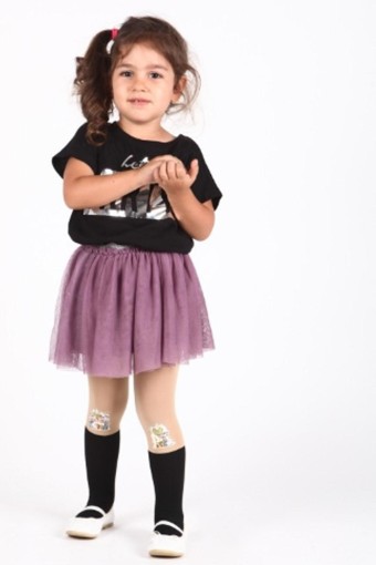 DAYMOD-DESENLİ - Daymod Kız Çocuk İnce Külotlu Çorap Bobo