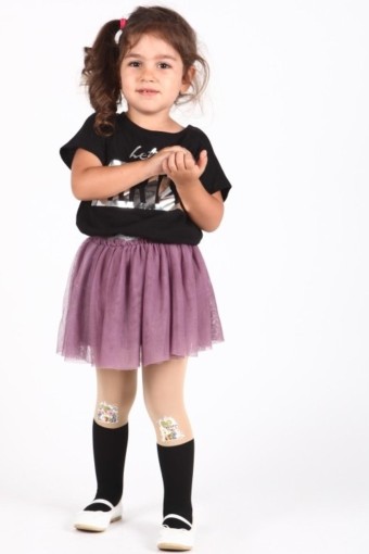 DAYMOD-DESENLİ - Daymod Kız Çocuk İnce Külotlu Çorap Bobo (1)