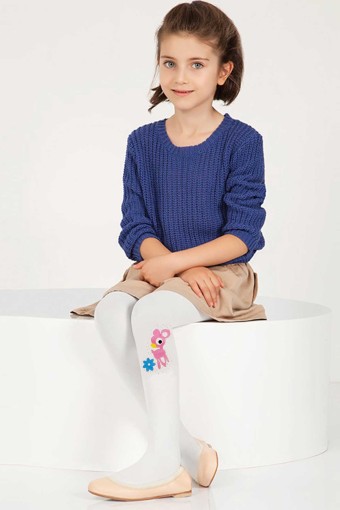 DAYMOD-DESENLİ - Daymod Kız Çocuk İnce Külotlu Çorap Ceylan