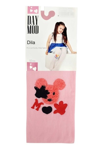 DAYMOD-DESENLİ - Daymod Kız Çocuk İnce Külotlu Çorap Dila (1)