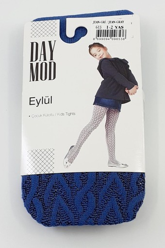 DAYMOD-DESENLİ - Daymod Kız Çocuk İnce Külotlu Çorap Eylül File Desenli (1)