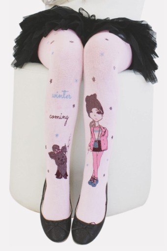 DAYMOD-DESENLİ - Daymod Kız Çocuk İnce Külotlu Çorap Hazan Desenli (1)