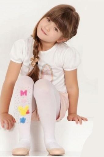 DAYMOD-DESENLİ - Daymod Kız Çocuk İnce Külotlu Çorap İris