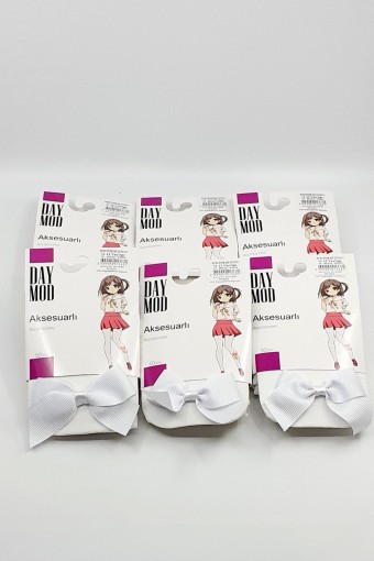 DAYMOD-DESENLİ - Daymod Kız Çocuk İnce Külotlu Çorap Mikro Fiyonk Aksesuarlı (1) DAYMOD-DESENLİ - Daymod Kız Çocuk İnce Külotlu Çorap Mikro Fiyonk Aksesuarlı (1)