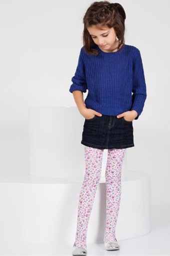 DAYMOD-DESENLİ - Daymod Kız Çocuk İnce Külotlu Çorap Nilüfer