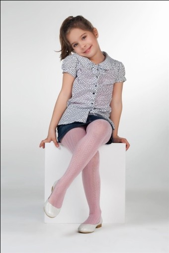 DAYMOD-DESENLİ - Daymod Kız Çocuk İnce Külotlu Çorap Oya Desenli (1)