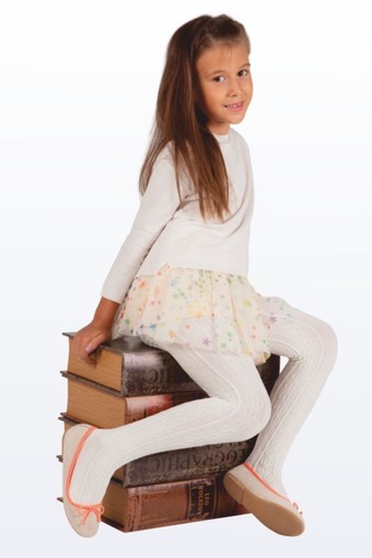 DAYMOD-DESENLİ - Daymod Kız Çocuk İnce Külotlu Çorap Peri File Desenli