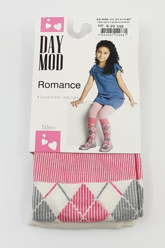 DAYMOD-DESENLİ - Daymod Kız Çocuk İnce Külotlu Çorap Romance