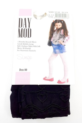 DAYMOD-DESENLİ - Daymod Kız Çocuk İnce Külotlu Çorap Simge Desenli (1)