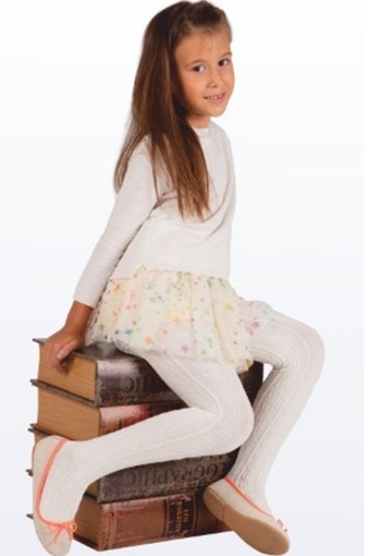 DAYMOD-DESENLİ - Daymod Kız Çocuk İnce Külotlu Çorap Tina Desenli