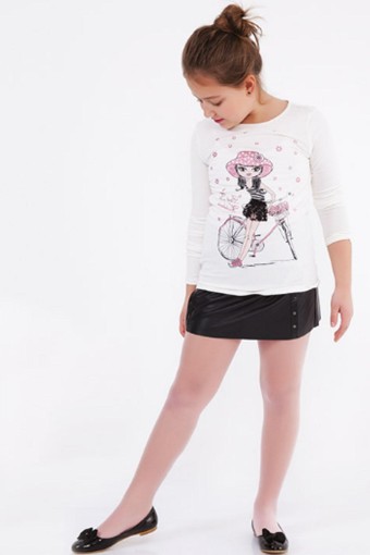 DAYMOD-DESENLİ - Daymod Kız Çocuk İnce Külotlu Çorap Tül File